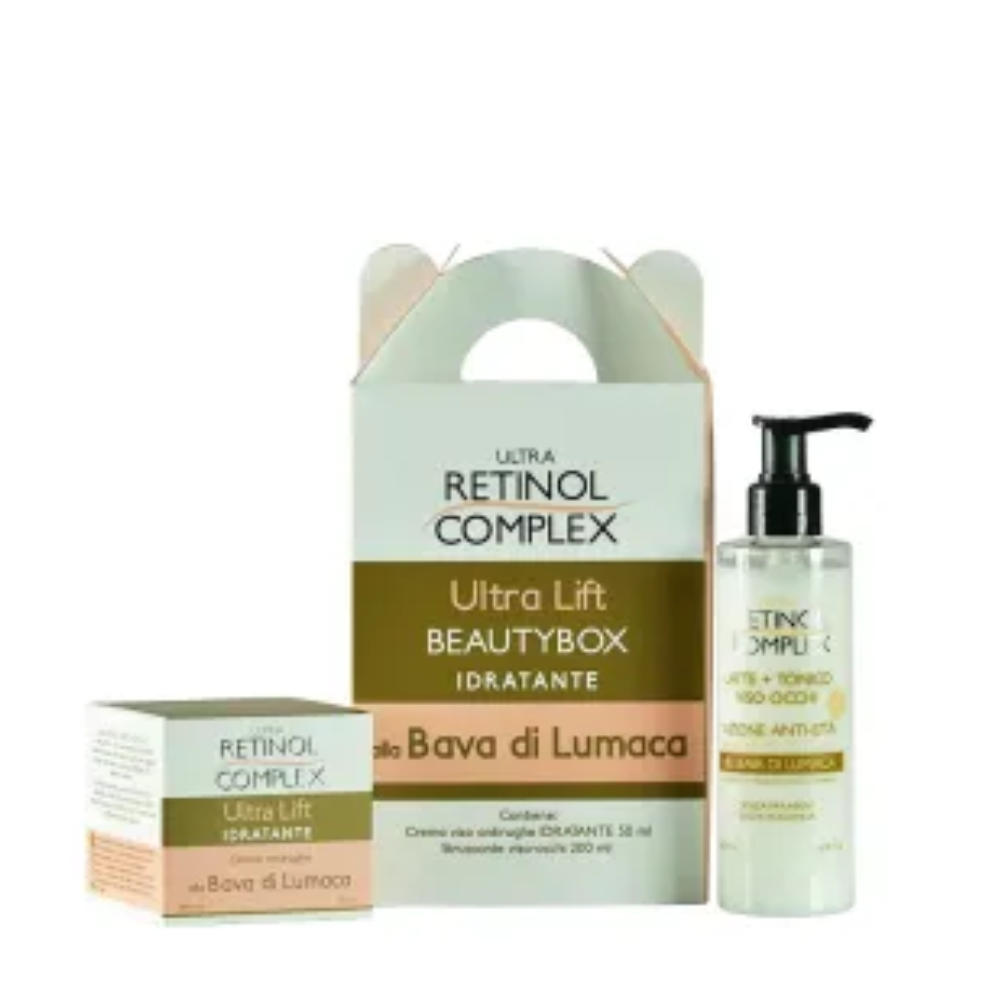 RETINOL COMPLEX BEAUTY BOX CONF. CREMA VISO BAVA DI LUMACA + LATTE E TONICO BAVA DI LUMACA