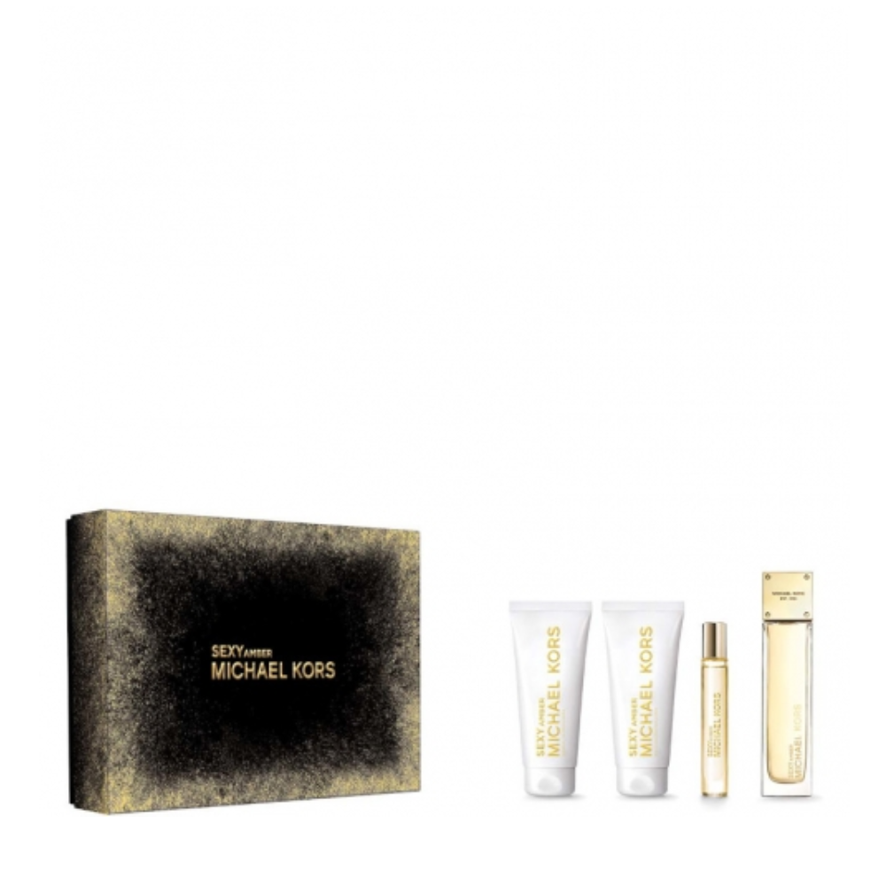 MICHAEL KORS SEXY AMBER CONF. EDP 100ML + EDP 10ML + BODY LOTION 100ML + SHOWERGEL 100ML