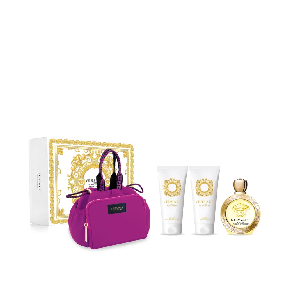 VERSACE EROS POUR FEMME CONF. EDT 100ML + SHOWERGEL 100ML + BODY LOTION 100ML + MAKE UP CASE 7501693