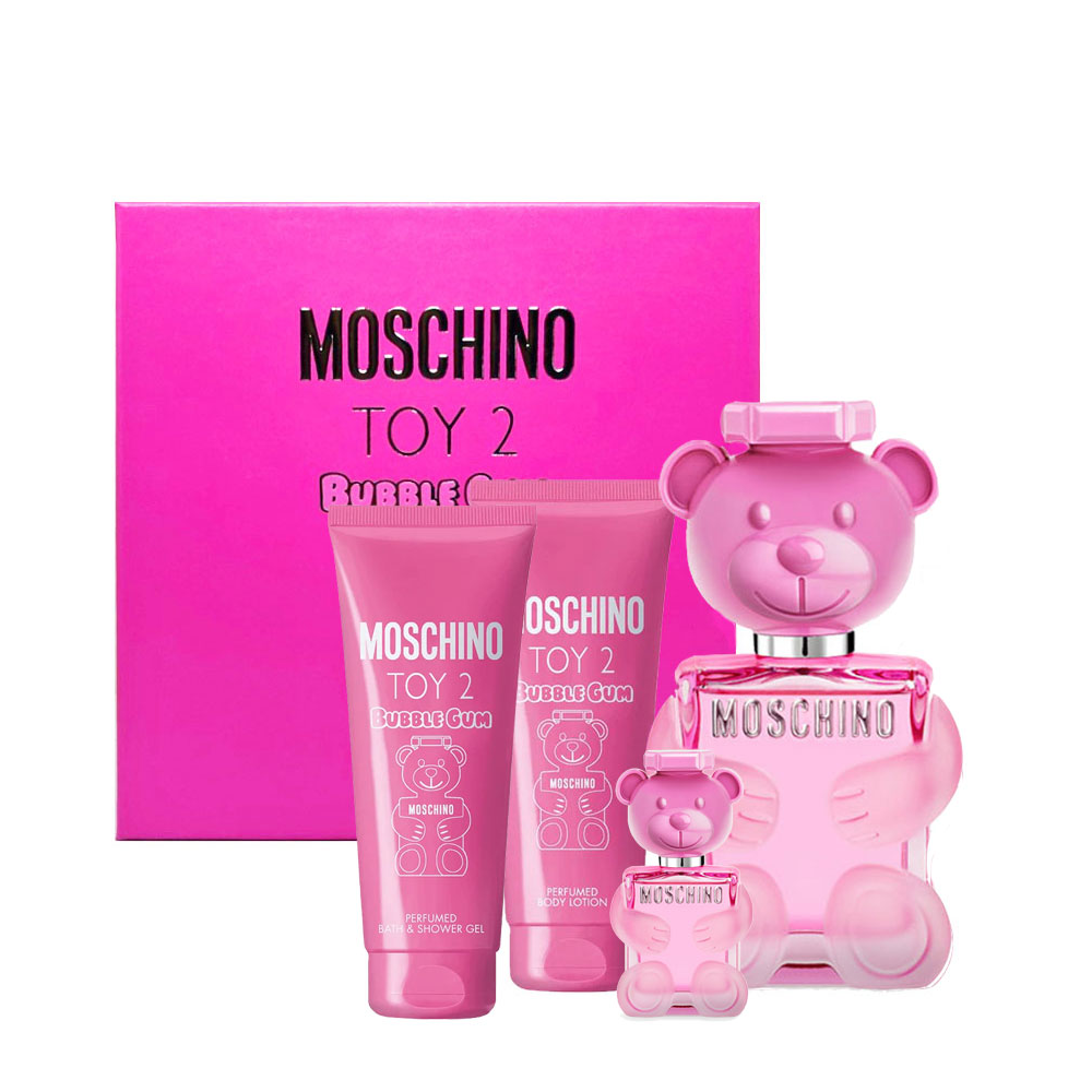 -MOSCHINO TOY 2 BUBBLE GUM CONF. EDT 100ML+EDT 10ML+BODY LOTION 100ML+SHOWERGEL 100ML 6X0683