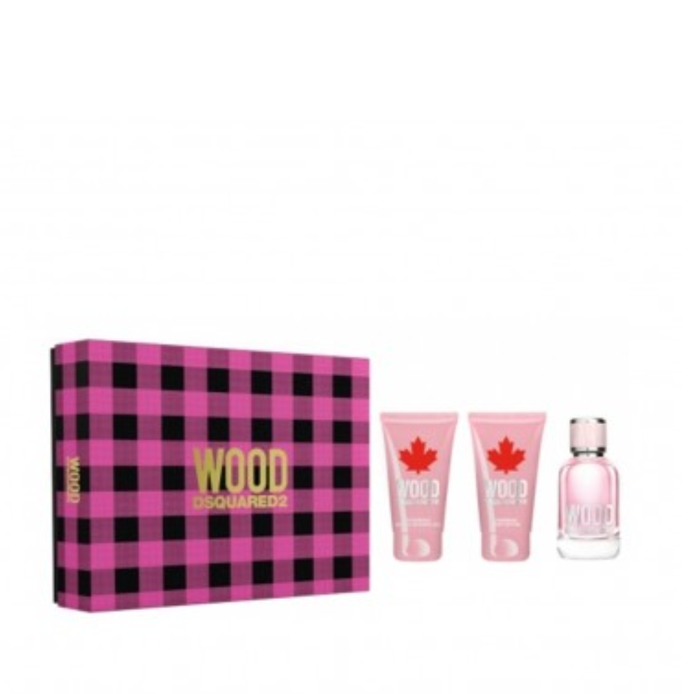 DSQUARED2 WODD DONNA CONF. EDT 50ML + BODY LOTION 100ML + SHOWERGEL 100ML 5A0673