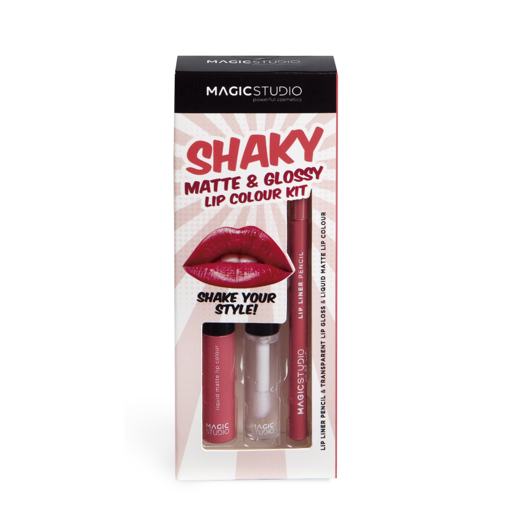 MAGIC STUDIO SHAKY MATTE & GLOSSY LIP COLOUR KIT 60749