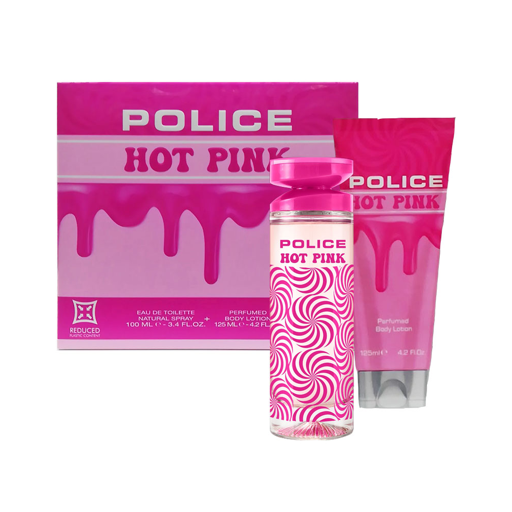 POLICE HOT PINK FOR WOMAN CONF. EDT 100ML + BODY LOTION 125ML 589649