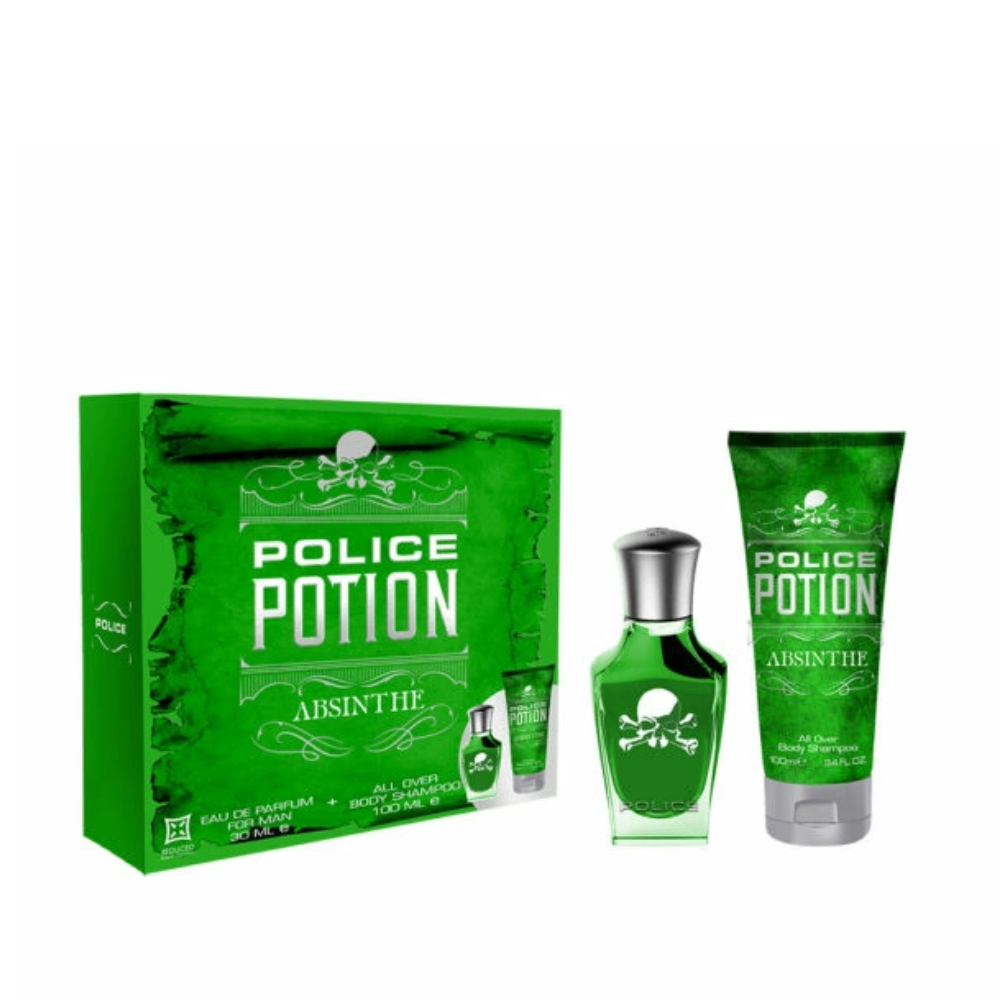 POLICE POTION ABSINTHE FOR MAN CONF. EDT 30ML + BODY SHAMPOO 100ML 1439363