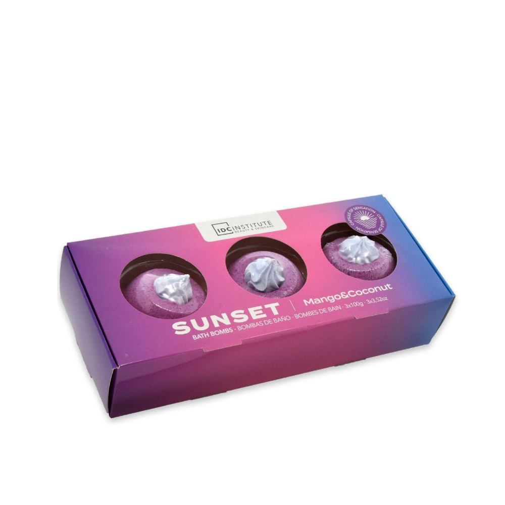 IDC INSTITUTE COCKTAIL BATH BOMBS TABLETS X3 99024