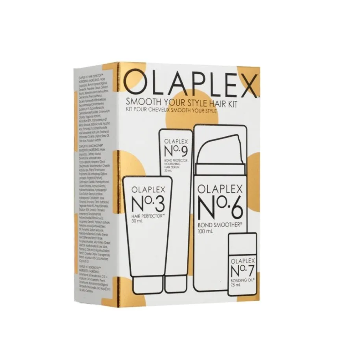 OLAPLEX SMOOTH YOUR STYLE KIT 4PZ N.3 30ML N.9 20ML N.6 100ML N.7 75ML