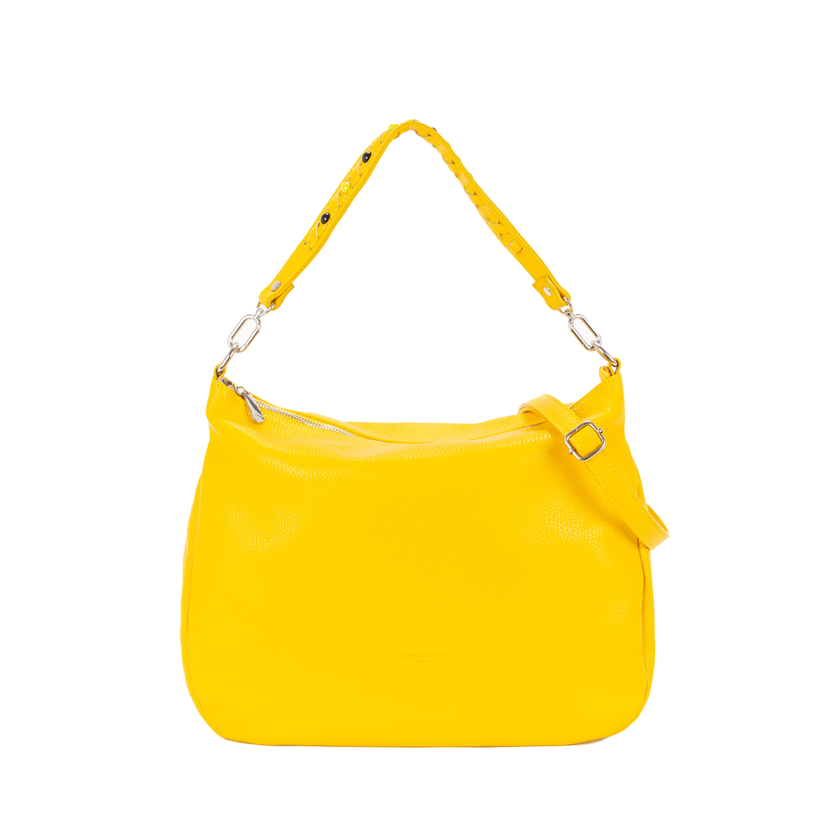 PELLETTERIA VENETA HOBO GRANDE IN PELLE DOLLARO MINA D24101 GIALLO