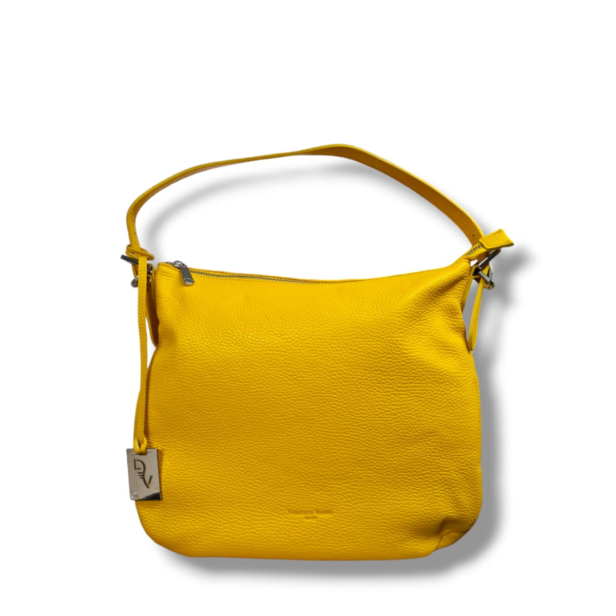 PELLETTERIA VENETA HOBO MEDIA IN PELLE DOLLARO EMILY D24124 GIALLO