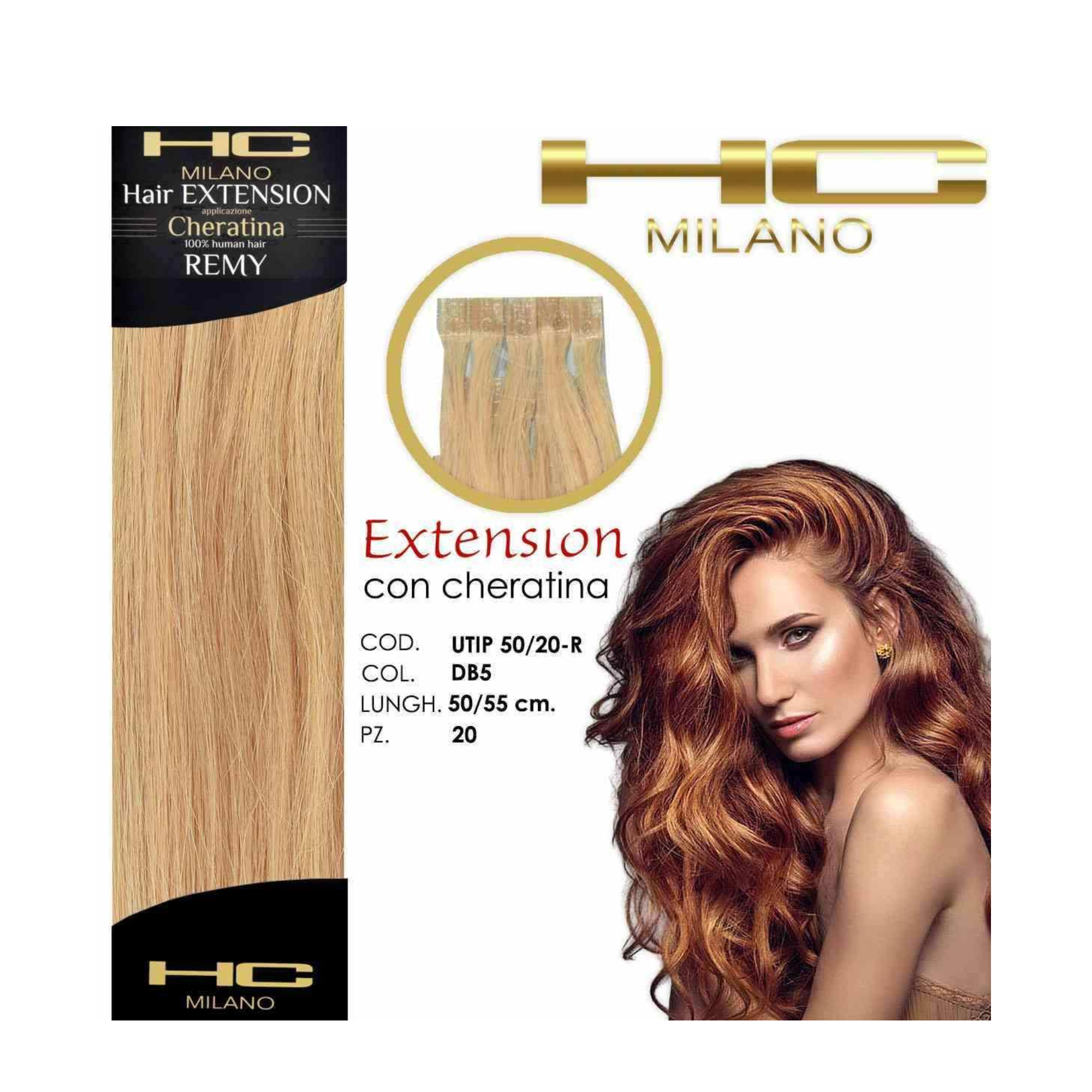 HC MILANO EXTENSION CON CHERATINA REMY CONF.20PZ