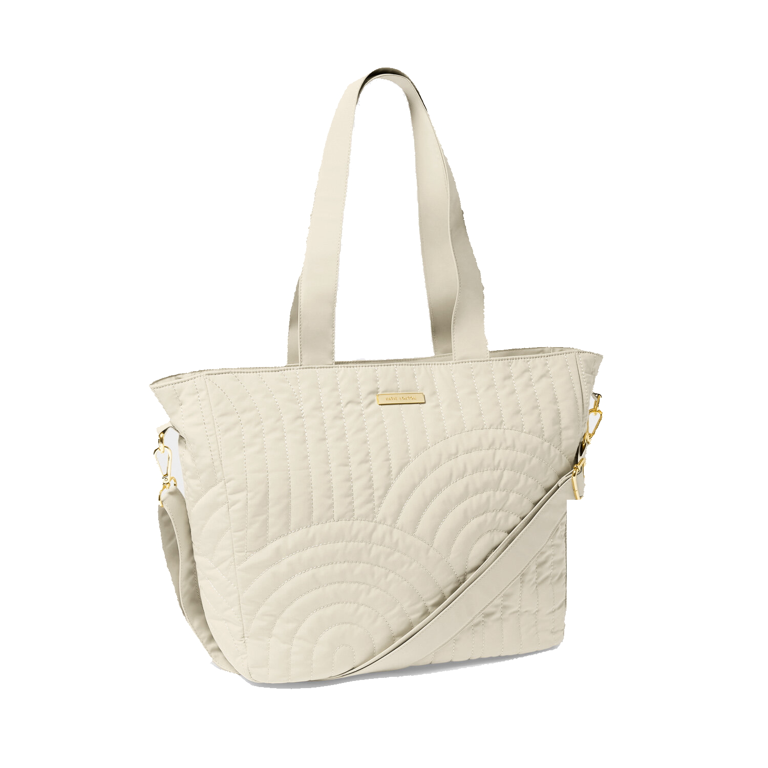 KATIE BORSA QUILTED TOTE BAG LIGHT SAND KLB3427