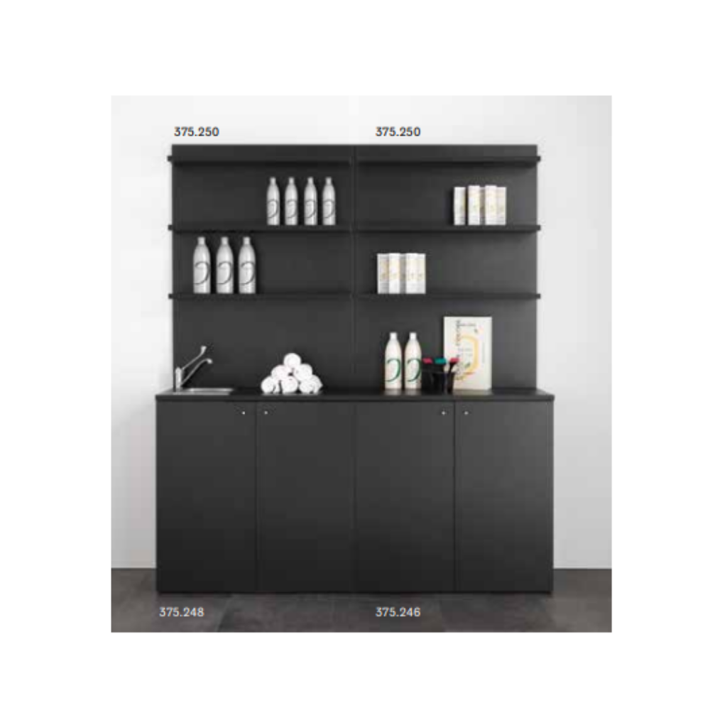 -XANITALIA SERVICE 1 MOBILE DI SERVIZIO LAMINATO NERO