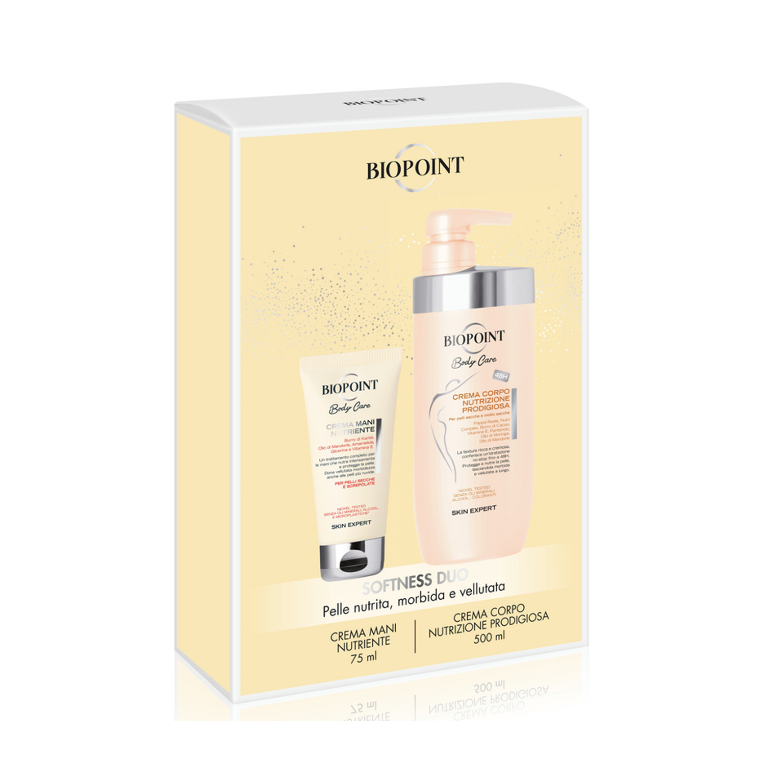 BIOPOINT BIOPOINT BODY CARE COFANETTO CREMA MANI 75 ML + CREMA NUTRIZIONE PRODIGIOSA 500 ML