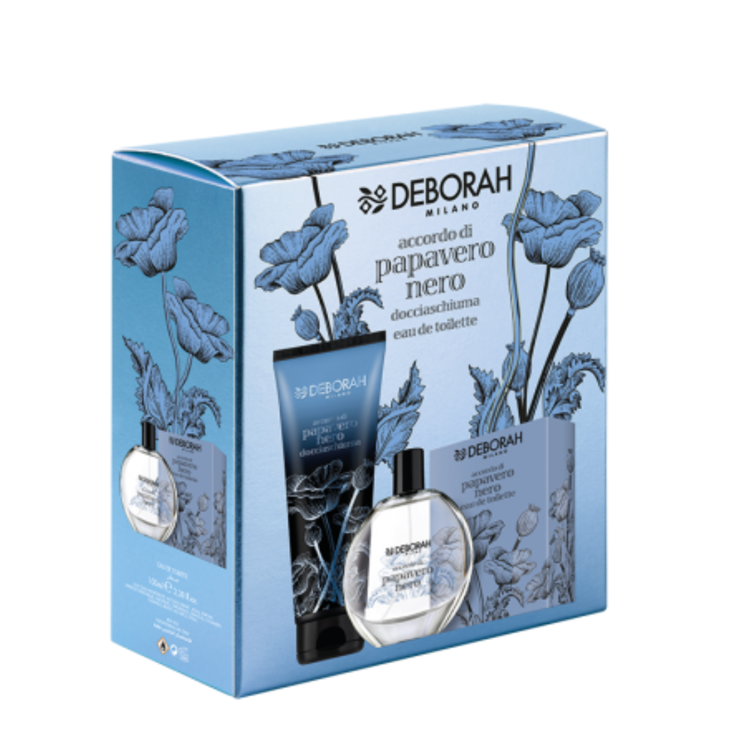 DEBORAH EAU DE TOILETTE PAPAVERO NERO 100 ML + DOCCIASCHIUMA PAPAVERO NERO 250 ML