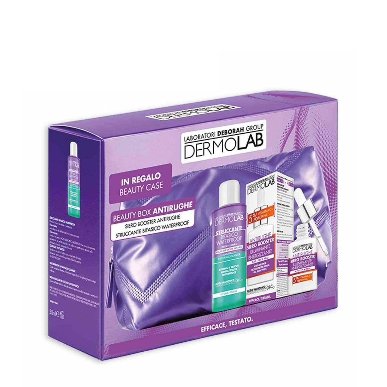 DERMOLAB BOOSTER ANTIRUGHE ILLUMINANTE + STRUCCANTE BIFASICO WP 50 ML + POCHETTE