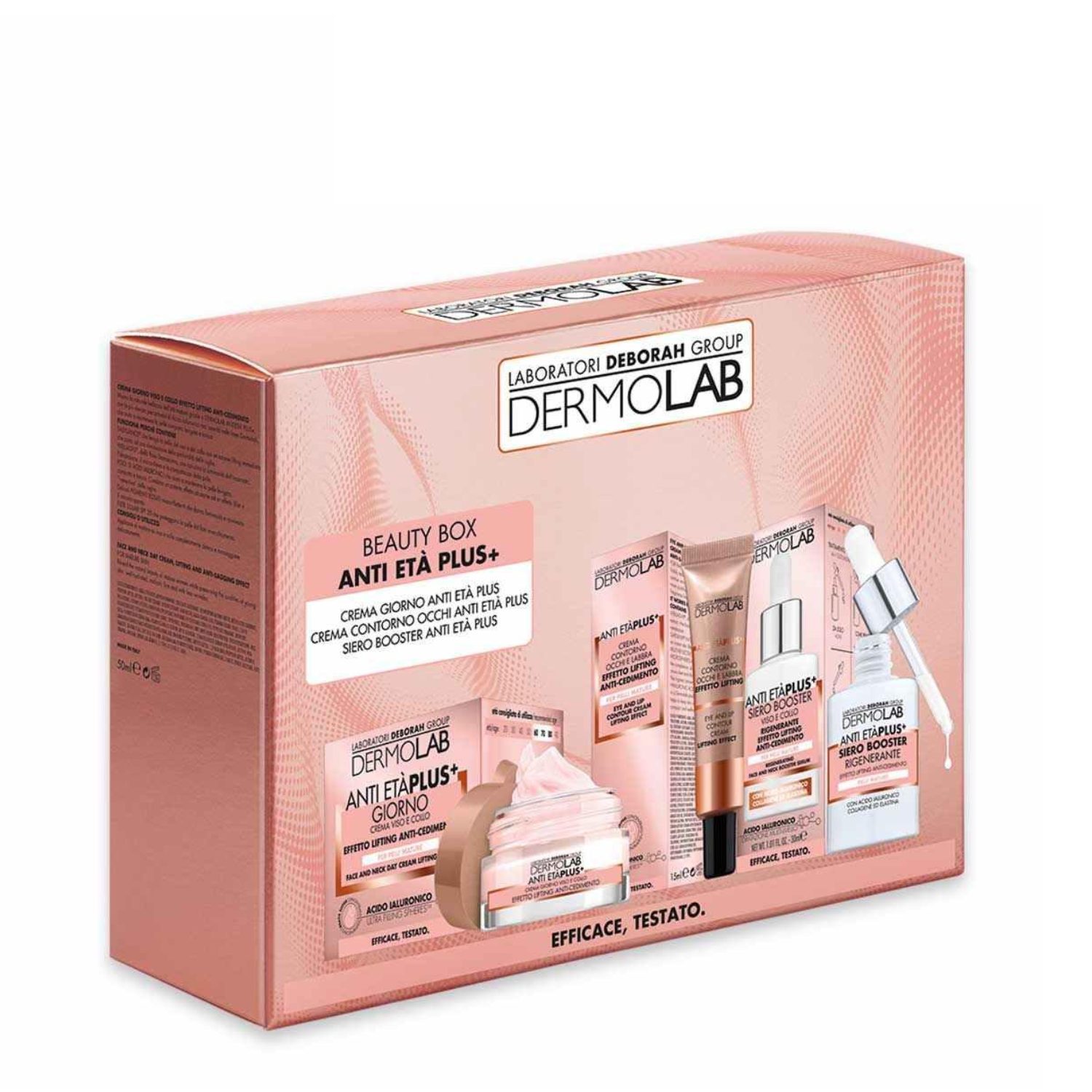 DERMOLAB BEAUTY BOX ANTI ETA' PLUS CREMA GIORNO ANTI ETA' PLUS + CREMA CONTORNO OCCHI ANTI ETA' PLUS + SIERO BOOSTER ANTI ETA' PLUS