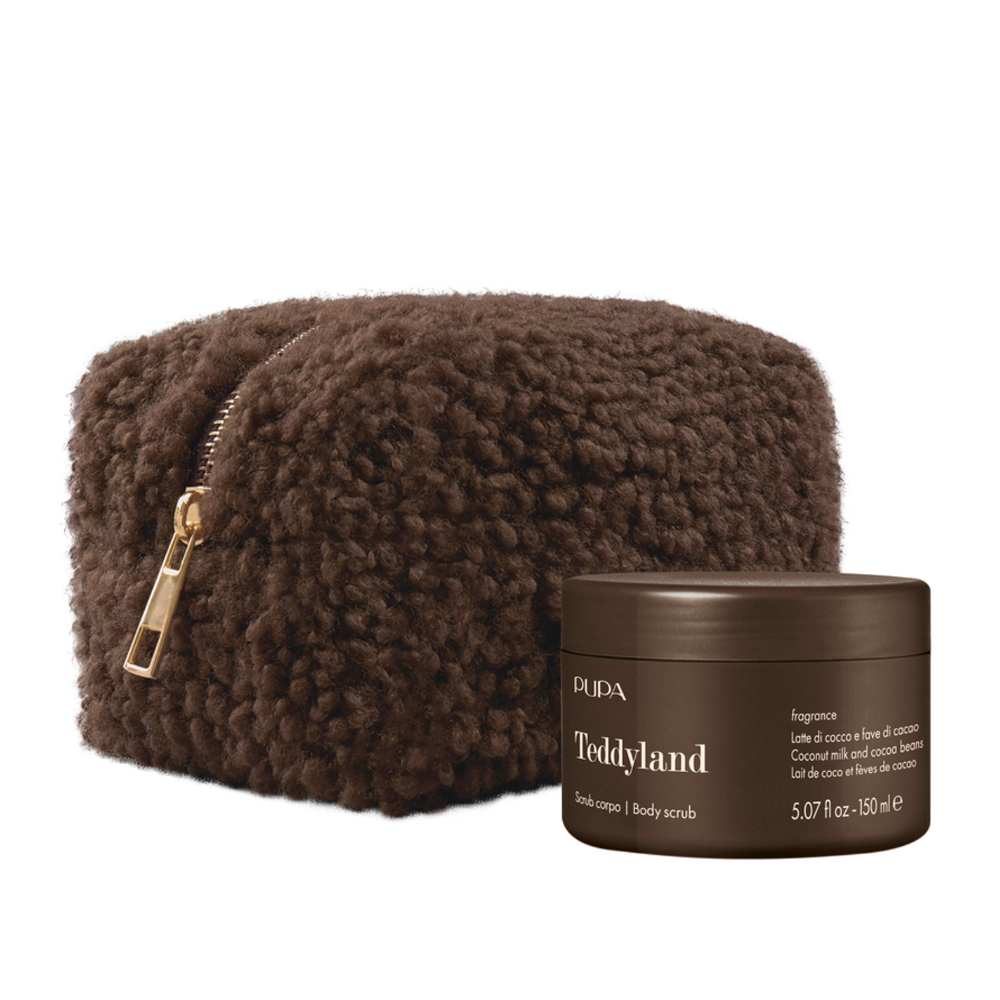 PUPA CONF. TEDDYLAND LATTE DI COCCO E FAVE DI CACAO SCRUB CORPO+ POCHETTE OB3S04A004