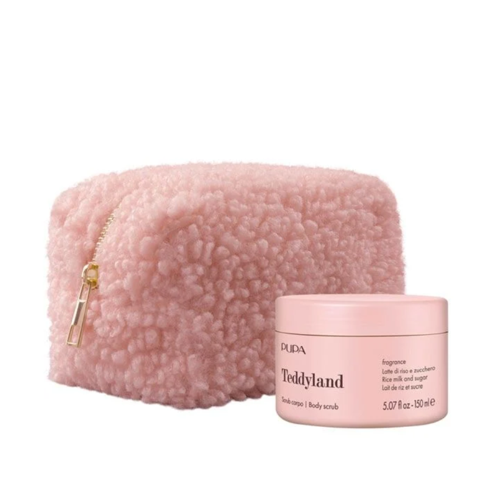 PUPA CONF. TEDDYLAND LATTE DI RISO E ZUCCHERO SCRUB CORPO 150ML+POCHETTE OB3S04A001