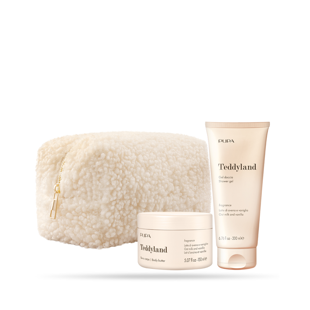 PUPA CONF. TEDDYLAND LATTE DI AVENA E VANIGLIA GEL DOCCIA 200ML+BURRO CORPO 150ML+ POCHETTE OB3S05A002