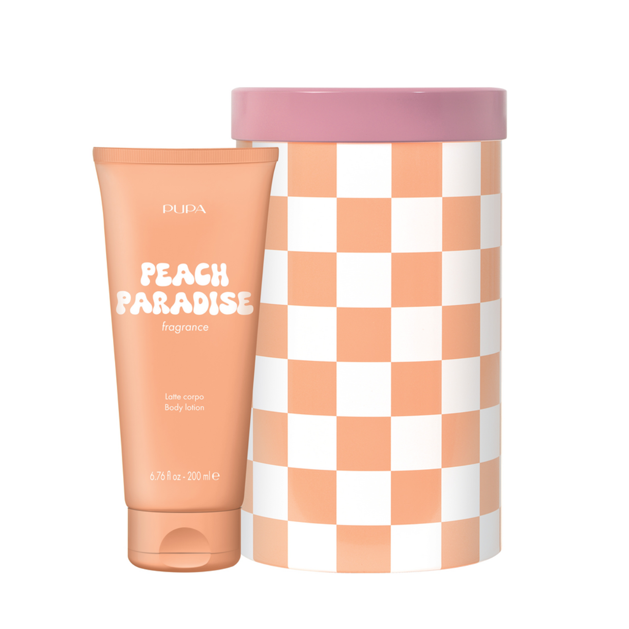 PUPA CONF. HAPPYBOX PEACH PARADISE LATTE CORPO 200ML OB3R03A002