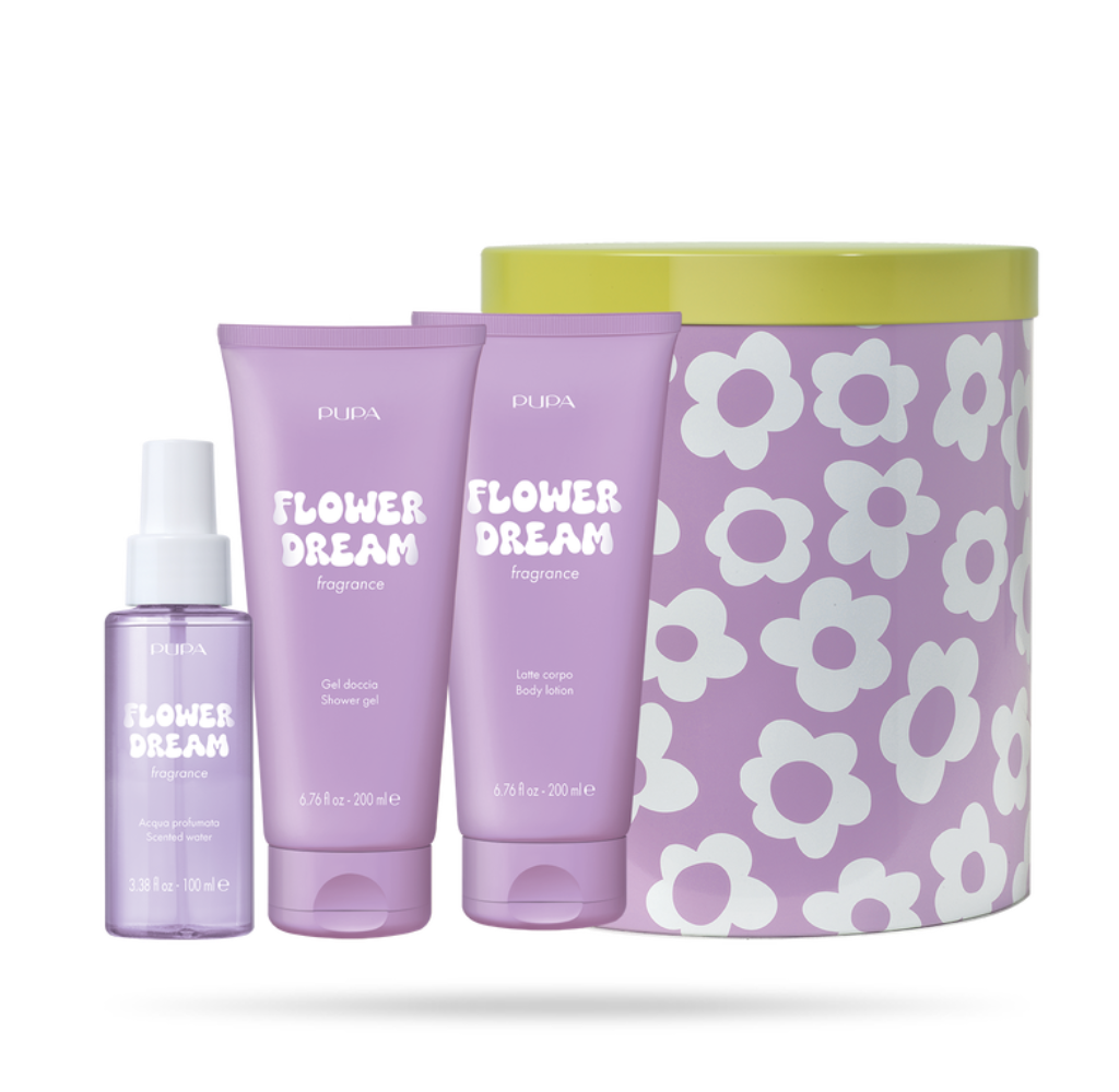 PUPA CONF. HAPPYBOX FLOWER DREAM GEL DOCCIA 200ML+ LATTE CORPO 200ML+ ACQUA PROFUMATA 100ML OB3R07A0003