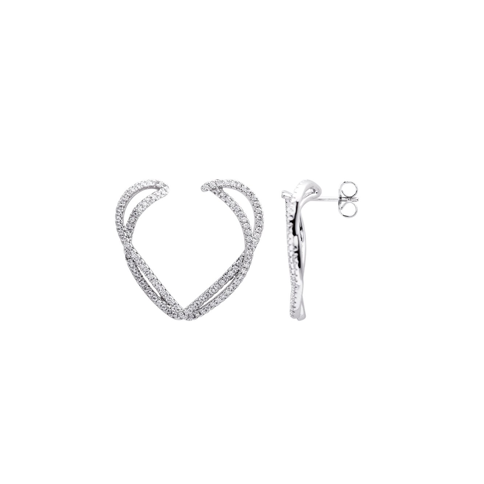 FOR YOU ORECCHINI CUORE ARGENTO E22158