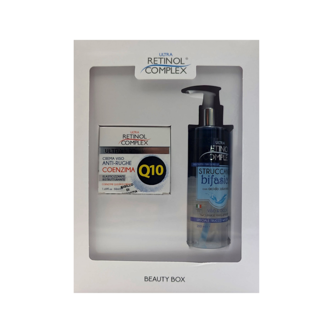 RETINOL COMPLEX BEAUTY BOX CONF. CREMA VISO COENZIMA Q10 50ML +STRUCCANTE BIFASICO 200ML