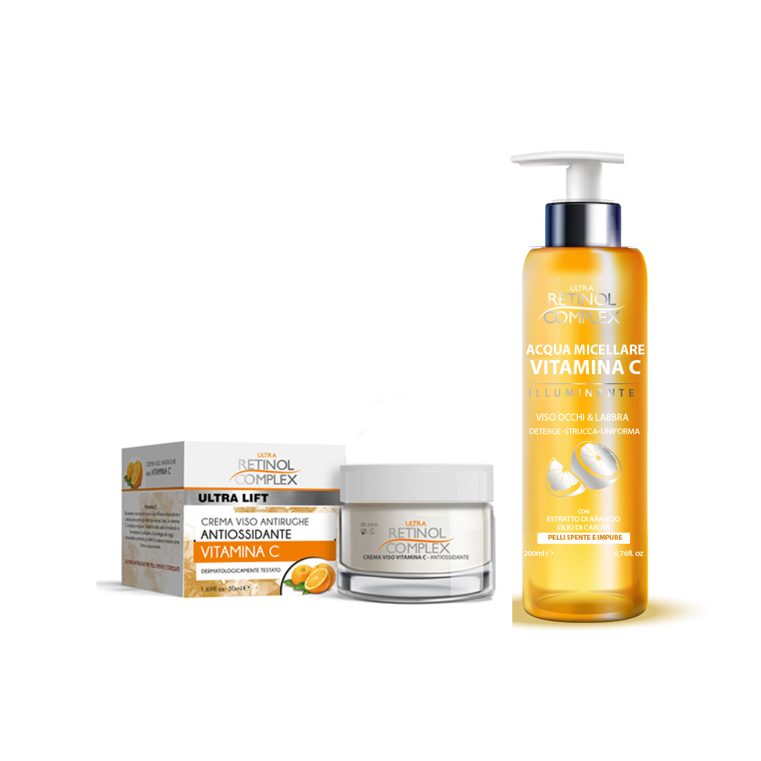 RETINOL COMPLEX BEAUTY BOX CONF. CREMA VISO VITAMINA C 50ML+ACQUA MICELLARE 200ML