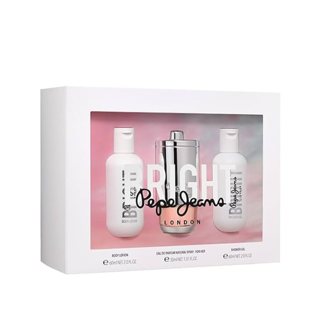PEPE JEANS DONNA BRIGHT CONF. EDP 30ML+BODY LOTION 60ML+SHOWERGEL 60ML