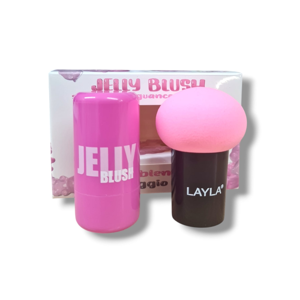 LAYLA STICK IN GEL GUANCE E LABBRA JELLY BLUSH + JELLY BLENDER 2387N24