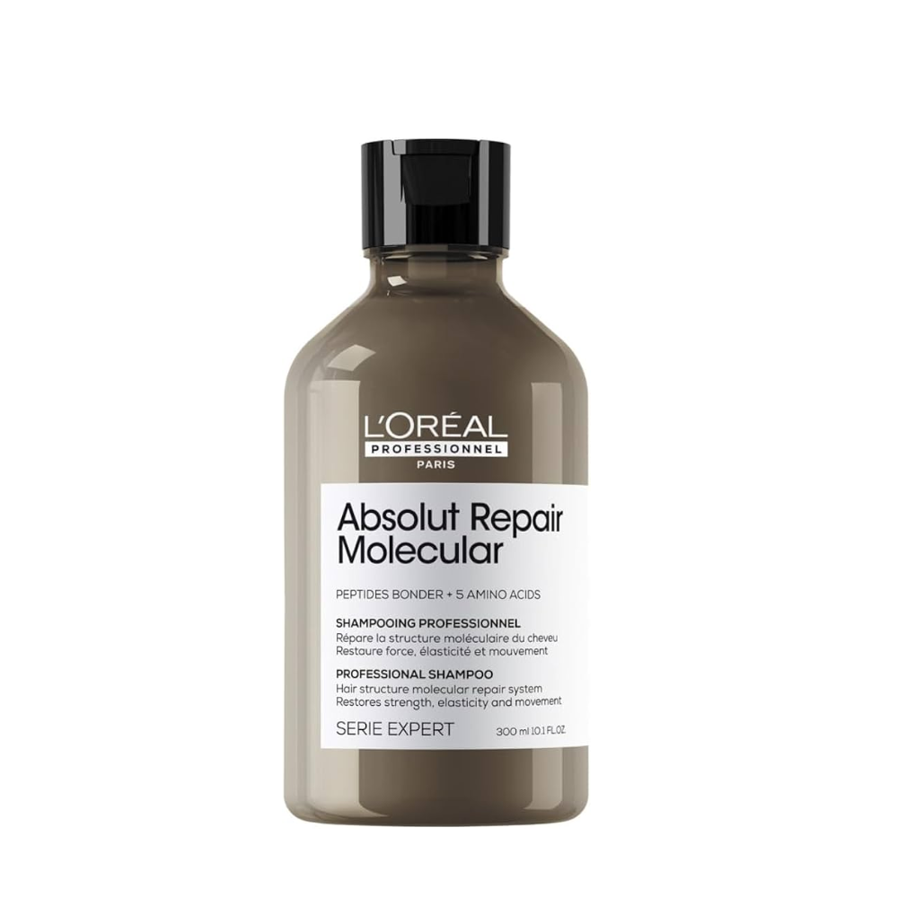 LOREAL SHAMPOO RISTRUTTURANTE ABSOLUT REPAIR MOLECULAR SERIE EXPERT 300ML