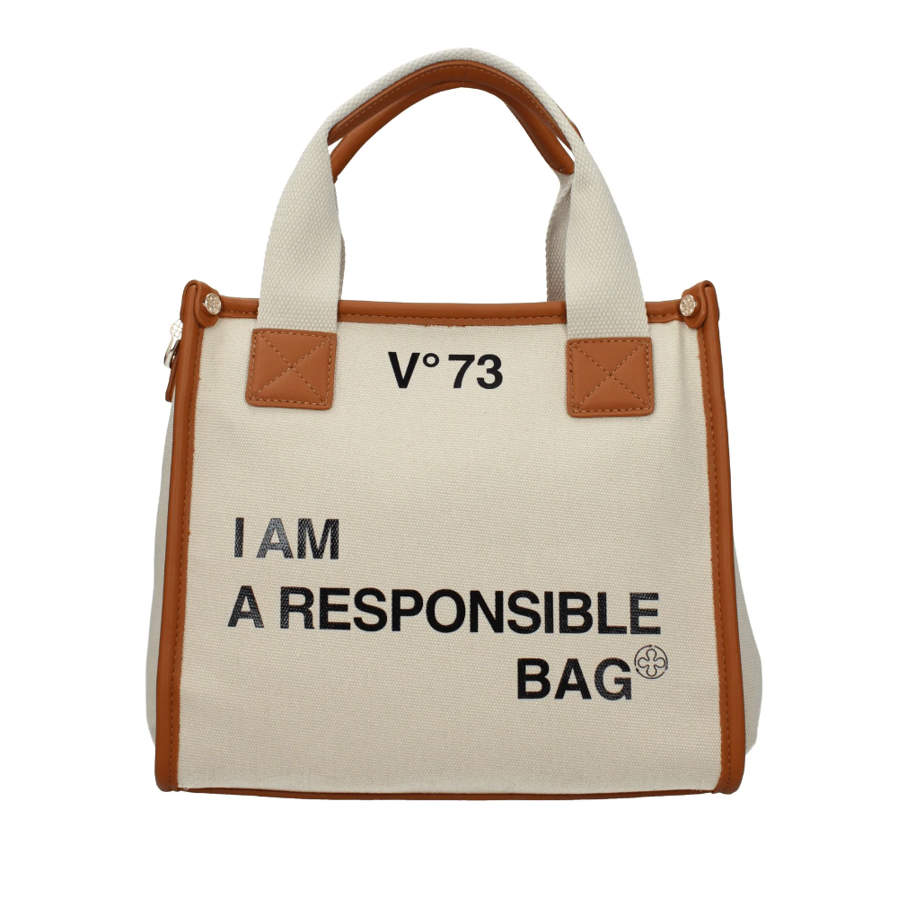 V°73 BORSA SINTETICA DONNA RESPONSABILITY BIS NATURALE/CUOIO 73BS6AF02