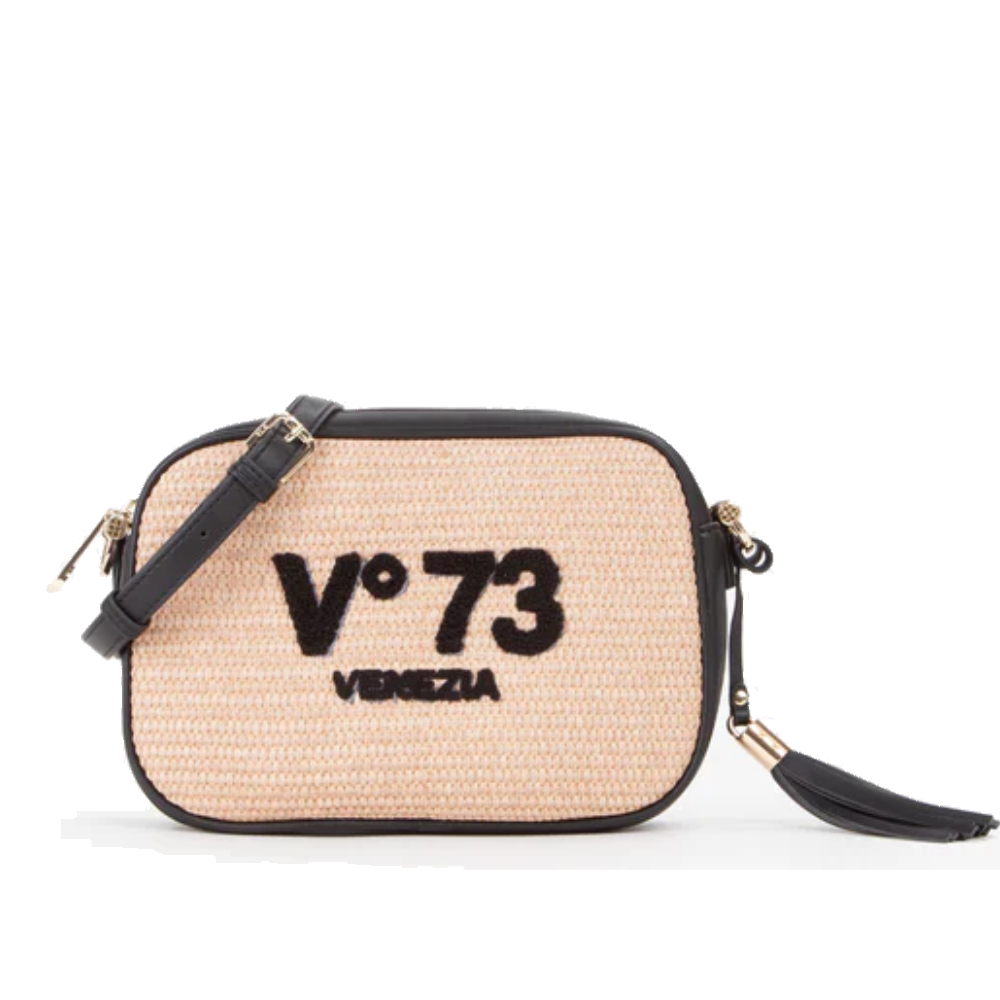 V°73 BORSA SINTETICA DONNA INGE NATURALE/NERO 73BS8VL02