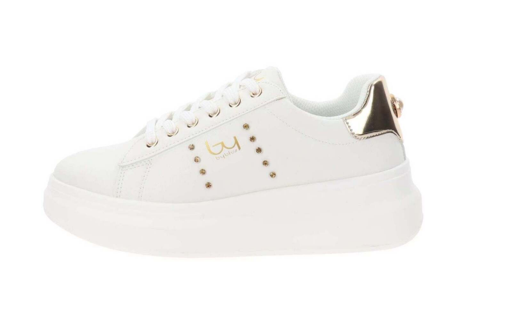 BYBLOS SCARPE DONNA YN POLIS BIANCO/ARGENTO N°36 BYSC9BM01MET