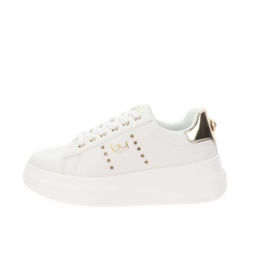 BYBLOS SCARPE DONNA YN POLIS BIANCO/ARGENTO N°37 BYBSC9BM01MET