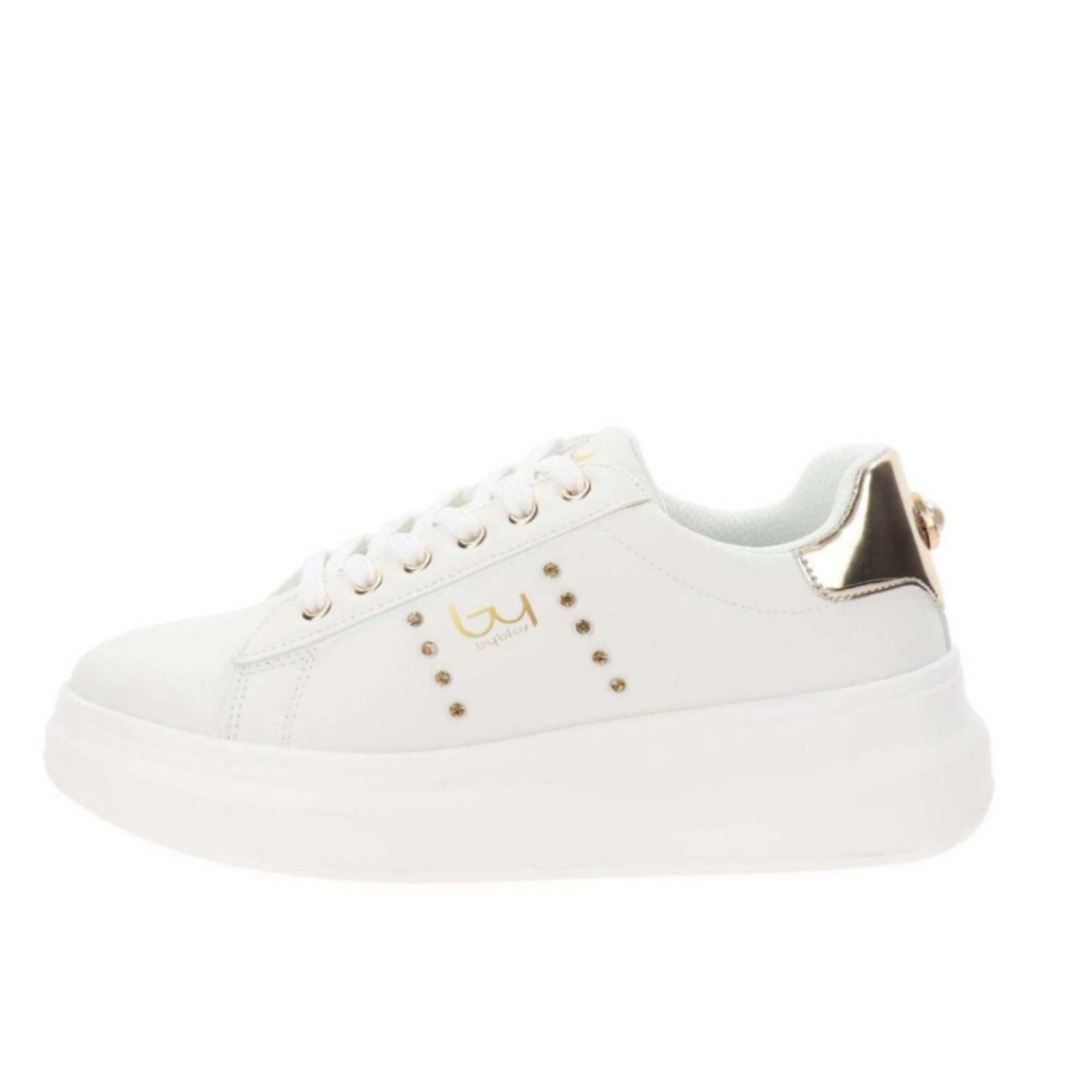BYBLOS SCARPE DONNA YN POLIS BIANCO/ARGENTO N°41 BYBSC9BM01MET