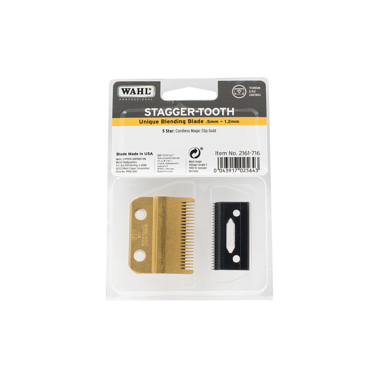 WAHL TESTINA TOSATRICE MAGIC CLIP CORDLESS GOLD 2161-716