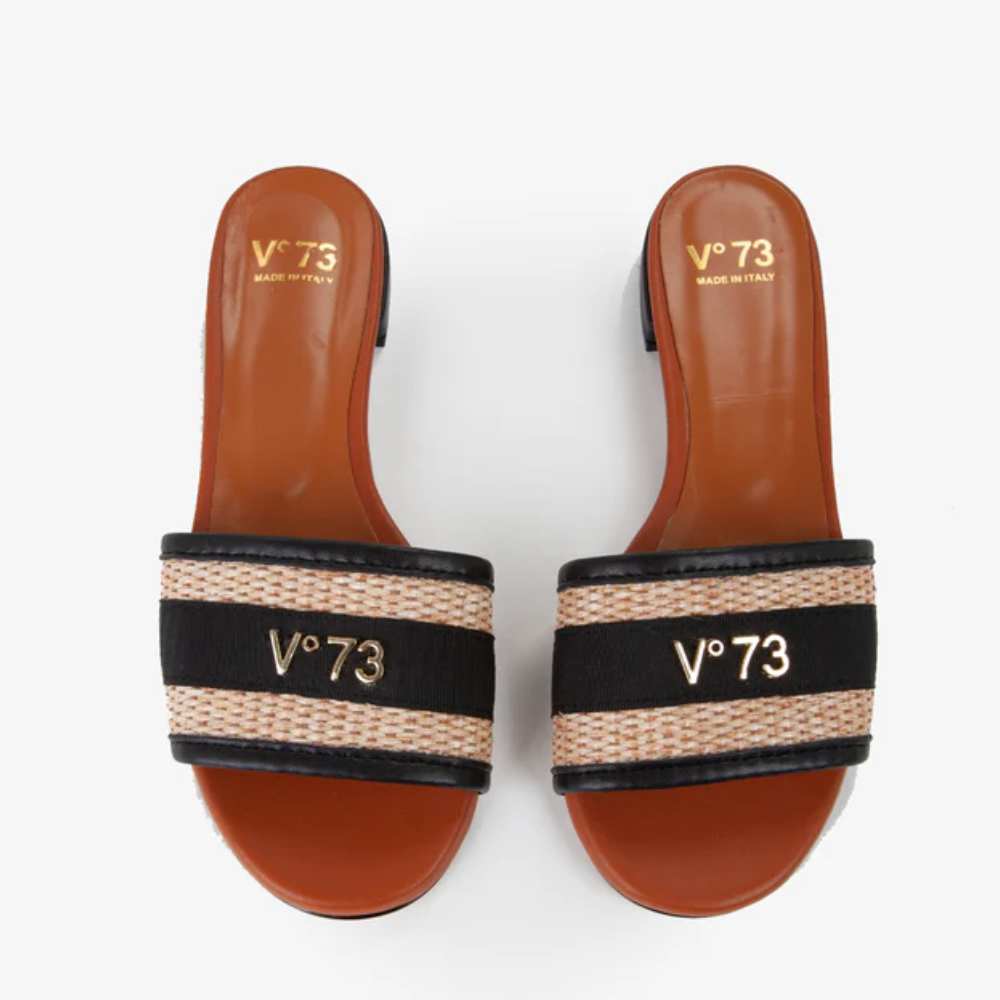 V°73 SCARPA JANETTE NERO/NATUR N°38 73SC8VD02PAG