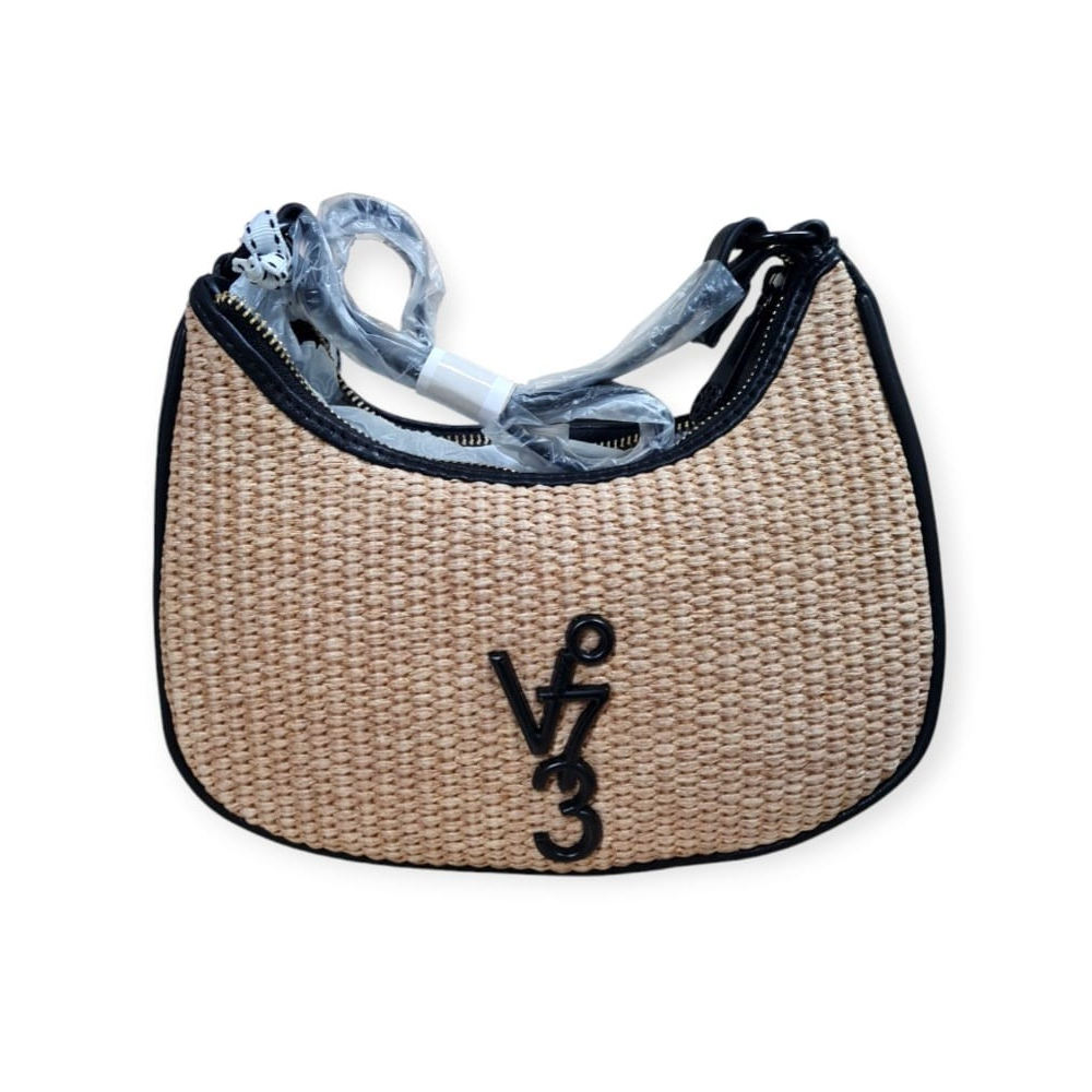 V°73 BORSA SINTETICA DONNA NAT/NERO 73BS90401