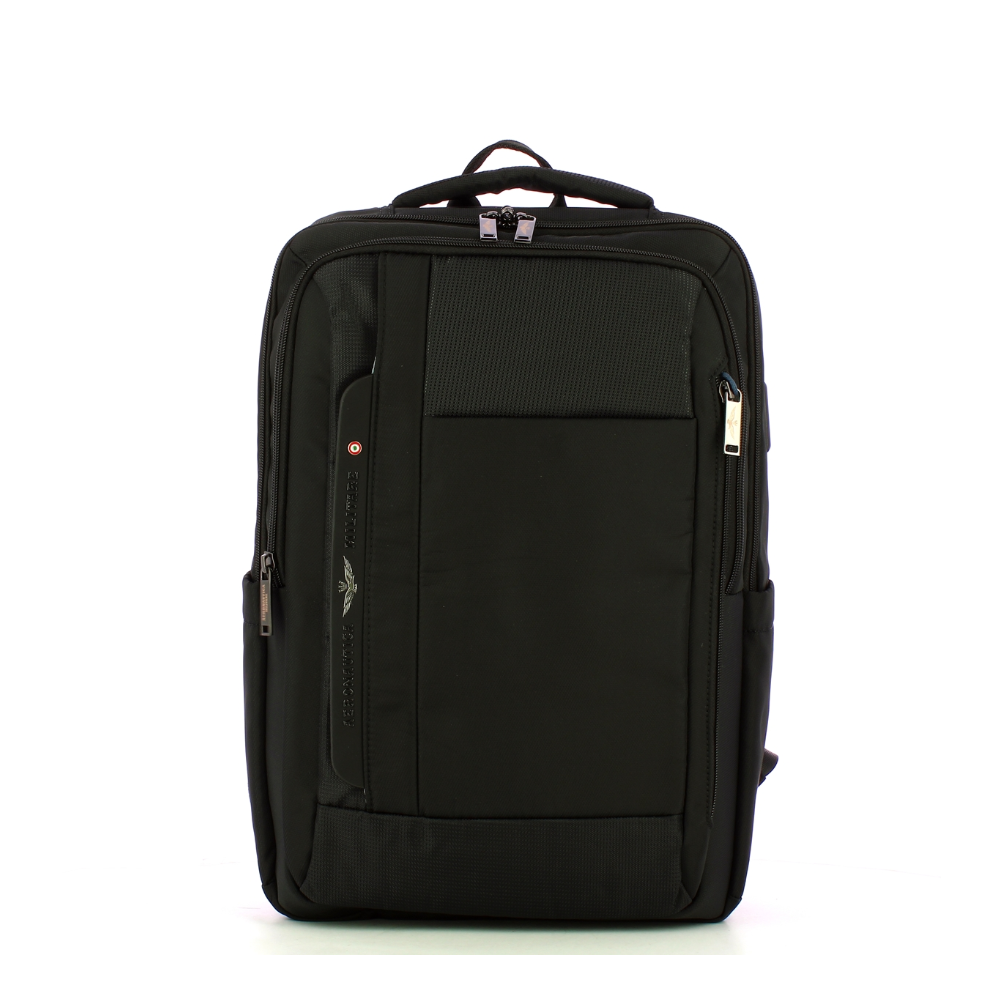 AEREONAUTICA MILITARE ZAINO PORTA PC IN POLY NERO