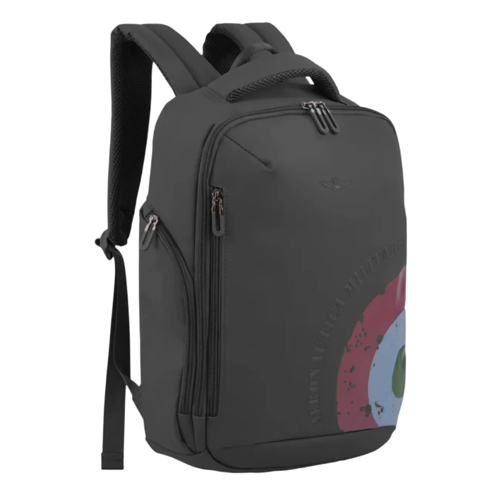 AEREONAUTICA MILITARE ZAINO UOMO SINTETICO PU NERO AM554-NE