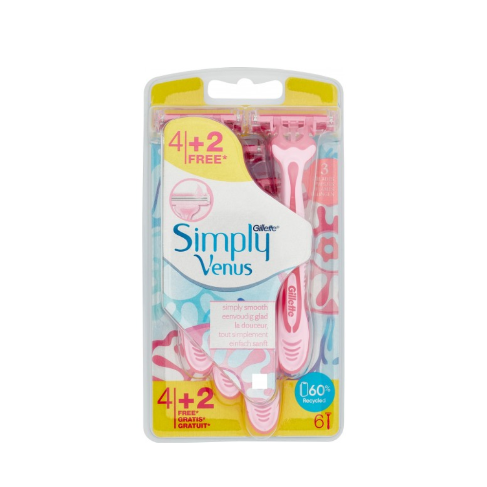 GILLETTE VENUS SIMPLY LAMETTE 4+2
