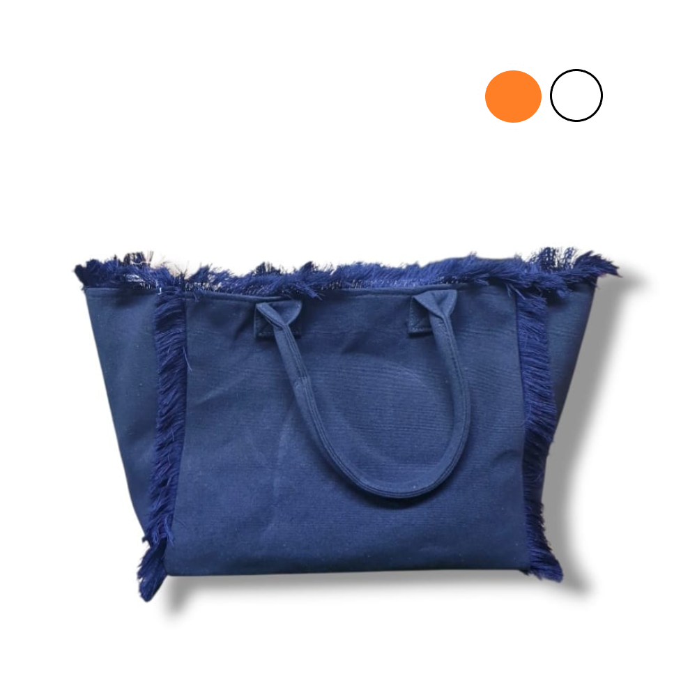 RUSSOMAR BORSA MARE CANVAS FRANGE 3202