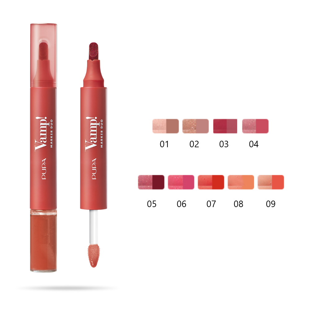 PUPA VAMP MARKER DUO LIP MARKER OIL GLOSS