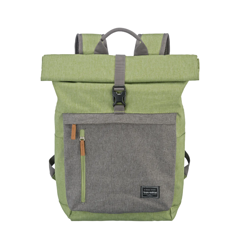 TRAVELITE ZAINO BASICS ROLLUP RUCKSACK VERDE GRIGIO 96310-80