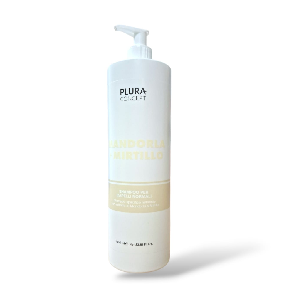 PLURA SHAMPOO CAPELLI NORMALI MANDORLA + MIRTILLO 1000ML
