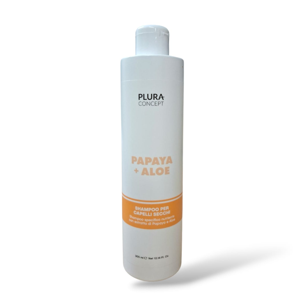 PLURA SHAMPOO CAPELLI SECCHI PAPAYA + ALOE 300ML