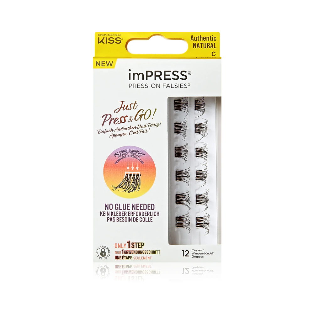 KISS CIGLIA FINTE IMPRESS AUTHENTIC NATURAL JUST PRESS&GO ILS020501C