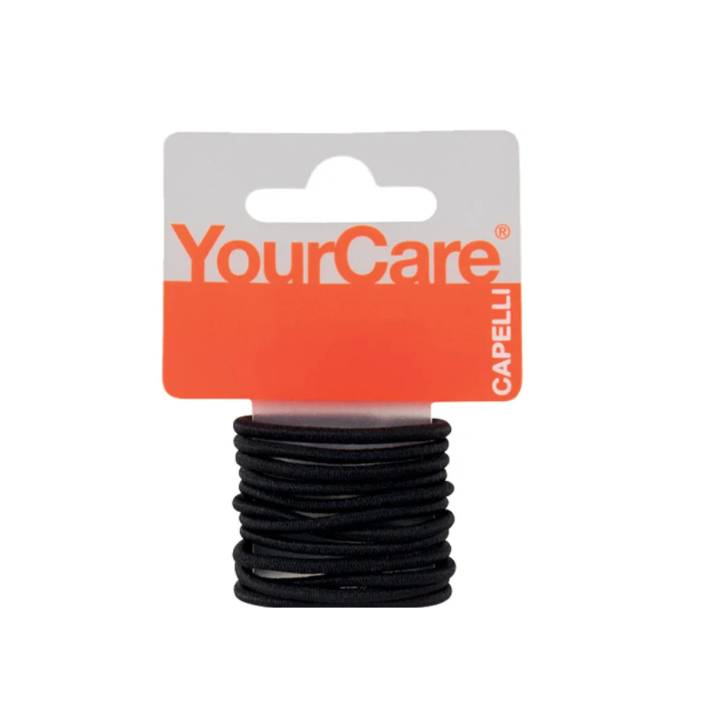KISS YOUR CARE ELASTICI PER CAPELLI SMALL NERO 12PZ PP235NERO