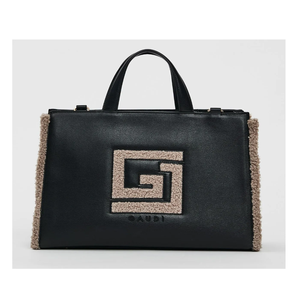 GAUDI BORSA DONNA EMILY FUR BLACK/TAUPE V5AI-12390