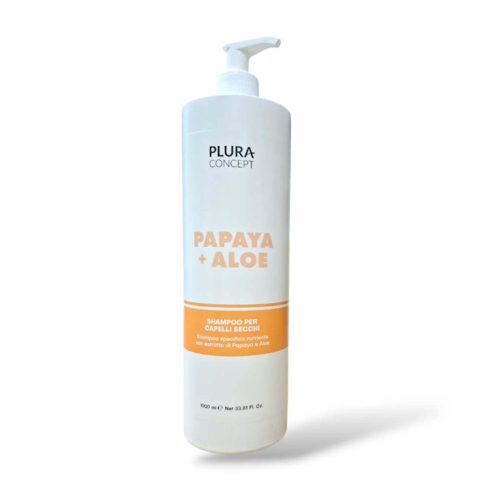 PLURA MASCHERA CAPELLI SECCHI PAPAYA + ALOE 1000ML